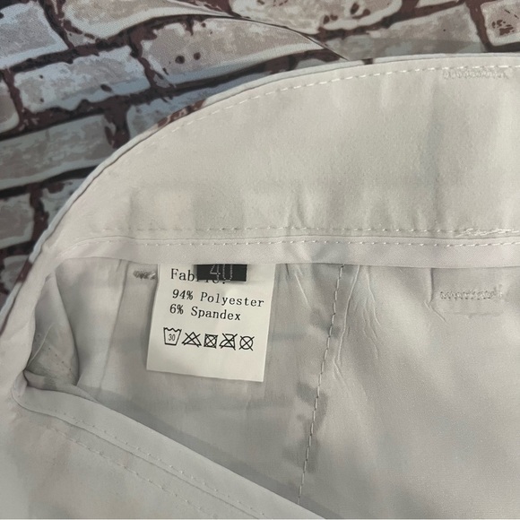 Hreski Golf Shorts Brick Wall Pattern Brown/White Men’s Size 40 NWT - Picture 11 of 14